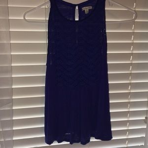 NAVY BLUE AMERICAN EAGLE TANK TOP